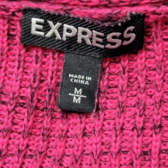 PINK Baggy Soft Cotton Knit High Low Sweater Size M - Picture 7 of 8
